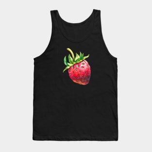 Watercolor Strawberry Tank Top